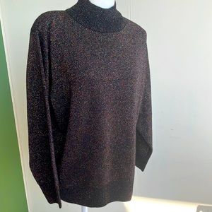 Vintage 80s Black Lurex Sweater